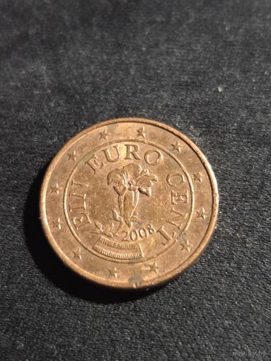 Австрия 1 евроцент 2008