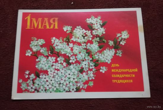 Открытка "1 мая" 1978г. не подписанная худ. Ю. Срывков