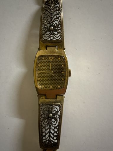 Часы Луч скань позолота