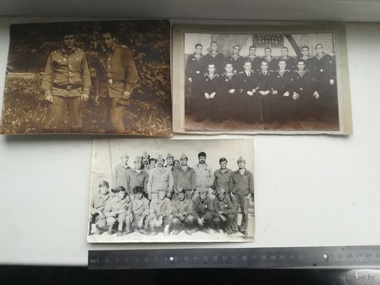 Три фотографии военных. С рубля.