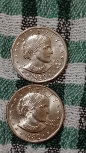 США 1 доллар 1980 D