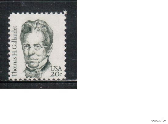 США-1983, (Мих.1635) , ** , Стандарт, Личности, (одиночка),