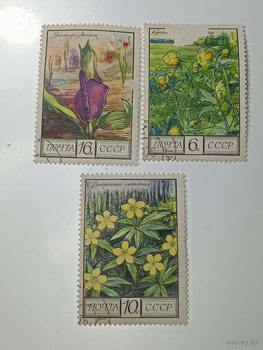 Распродажа коллекции с рубля ! Марки СССР  . Флора .