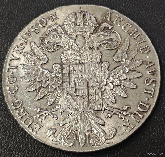 Талер 1780 года. Рестрайк. Серебро. Австрия