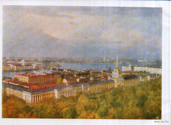 Чистая открытка 1960г. "Ленинград. Вид на Адмиралтейство"