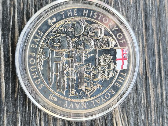 Jersey 5 pounds 2003 the history of the royal navy