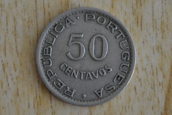 Португальская Ангола 50 сентаво 1948 (300 лет революции)