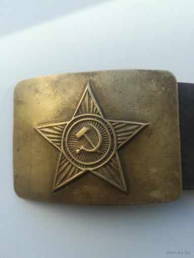 Кожанный, солдатский ремень. Длина 111 см.