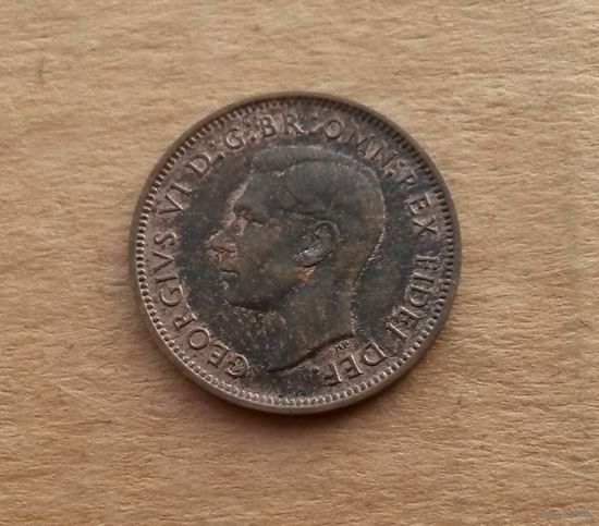 Великобритания, фартинг 1950 г., Георг VI (1936-1952), тип 1949-1952 гг. без титула императора Индии