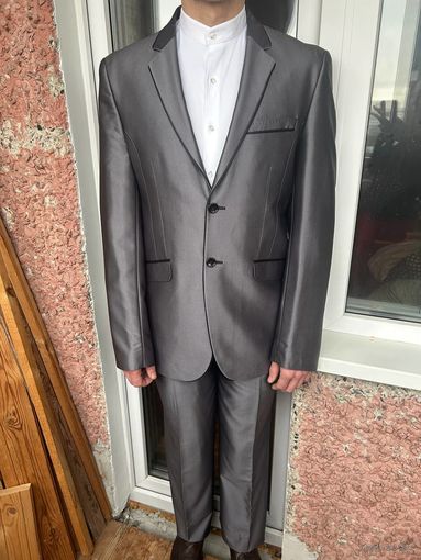 Костюм р50 шерсть 80% с отливом мужской классика