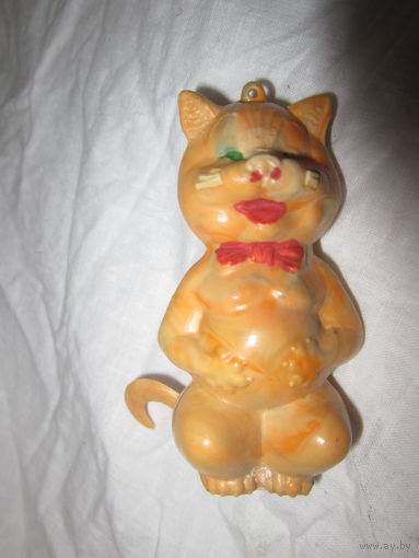Елочная игрушка СССР . Редкая . Кот . Кошка