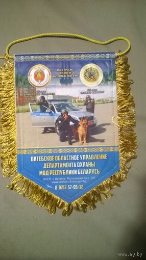 Вымпел Витебское управление. Департамент охраны МВД (к)