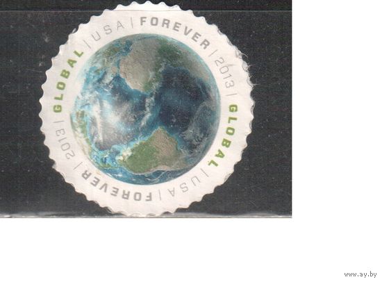 США-2013 (Мих.4927) , гаш.  , Глоболизация , Земля(одиночка)