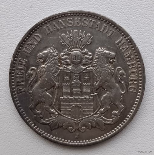 3 марки 1911 года. Гамбург. С рубля без МЦ