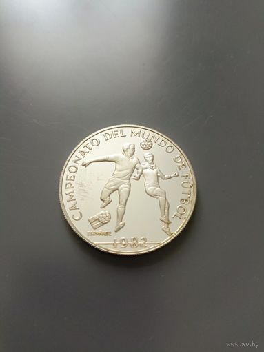 10 бальбоа, Панама 1982 год. Серебро.