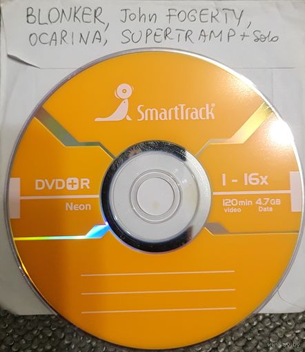DVD MP3 дискография - BLONKER, John FOGERTY, OCARINA, SUPERTRAMP, Carl VERHEYEN, Roger HODGSON - 1 DVD