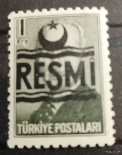 Турция 1951 Президент надпечатка