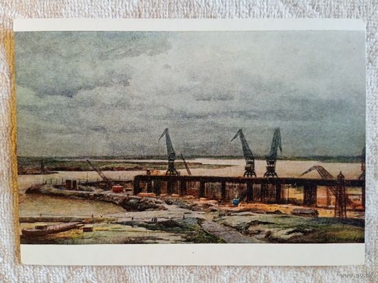 1957. Титков. На стройке Обской ГЭС