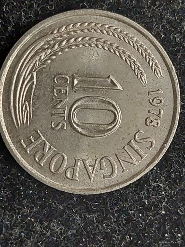 10 центов сингапур 1978