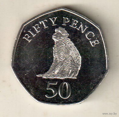 Гибралтар 50 пенс 2016