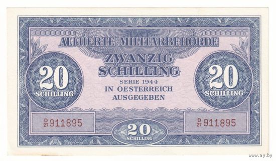 Австрия 50 шиллингов 1944 года. Тип Р-107а. Состояние UNC!