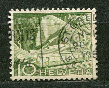 Канатная дорога в Роше-де-Нэ. Швейцария. 1949