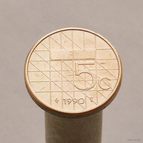 Нидерланды 5 гульденов 1990