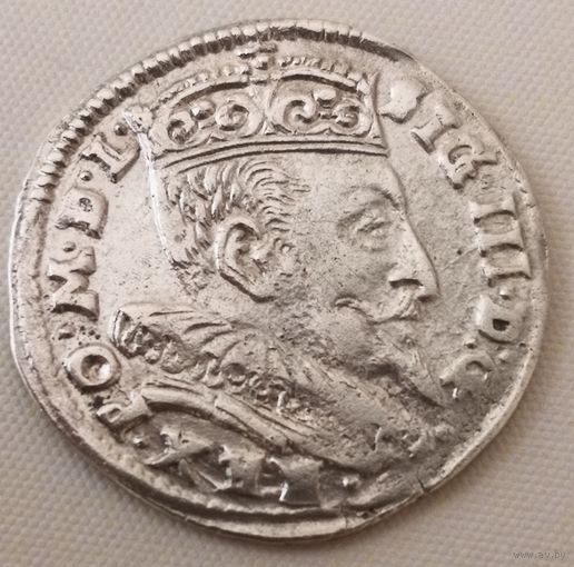 3 гроша 1595 год. Трояк. Вильно. Сигизмунд III Ваза... Состояние!!!