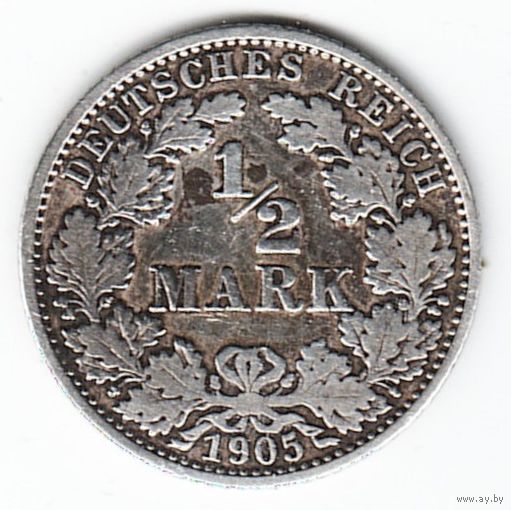 1/2 марки 1905 год A _состояние VF+