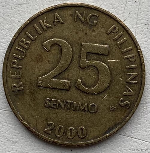 Филиппины 25 сентимо 2000 г.