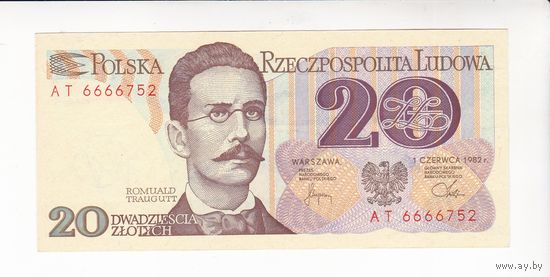 20 ЗЛОТЫХ 1982 ПОЛЬША