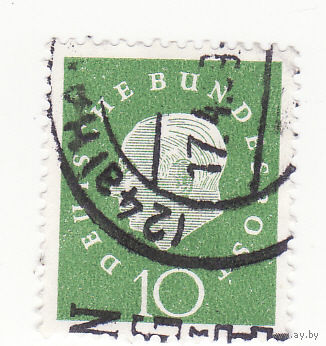 Профессор д-р Теодор Хойс (1884-1963), 1-й президент Германии 1959 год