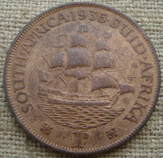 1 пенни 1936 Южная Африка