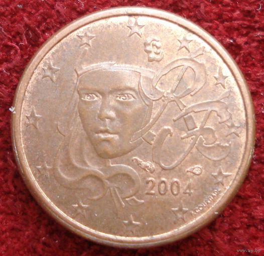 7023:  1 евроцент 2004 Франция