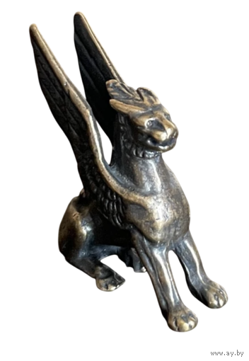 Статуэтка миниатюра Грифон Латунь