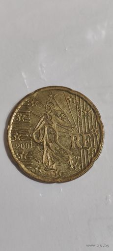 Франция 20 евроцентов 2001