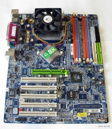 Системная плата GIGABYTE GA-7N400 SocketA (462) с процессором