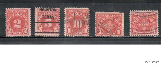 США-1930, (Мих.46а-53а),   гаш.(1 м - *)  , Доплатные  марки, перф.11