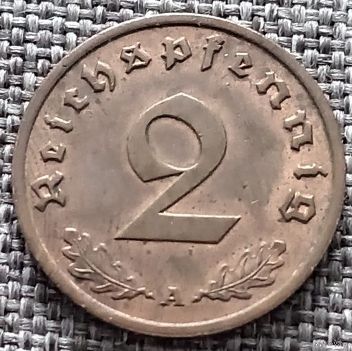 2 рейхспфеннига 1937 А