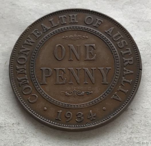 Австралия 1 пенни 1934 Георг V