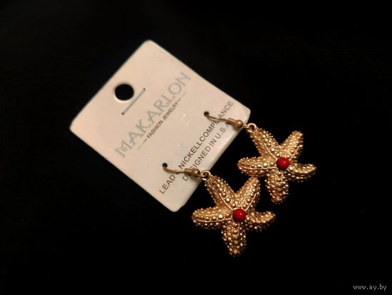 Набор сережки и кулон Морская звезда