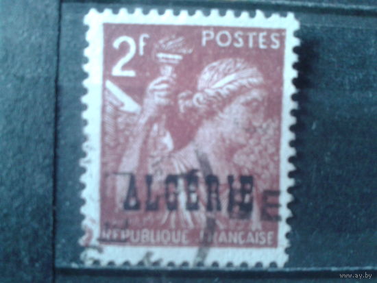 Алжир, колония Франции 1924 Стандарт Надпечатка Михель-2,5 евро гаш