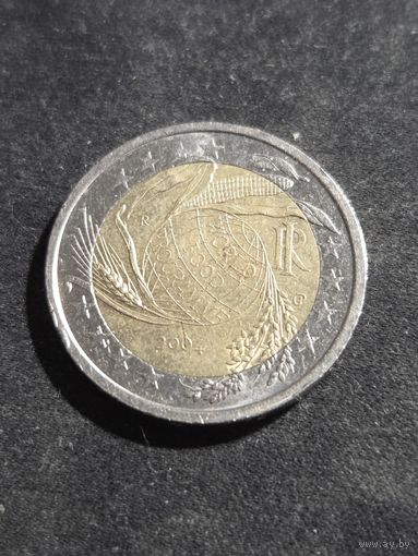 Италия 2 евро 2004 год 50-летие Всемирной продовольственной программы