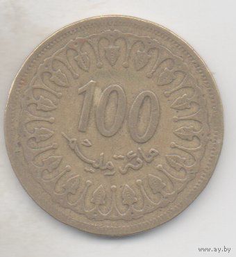 ТУНИССКАЯ РЕСПУБЛИКА 100 МИЛЛИМОВ 1996.