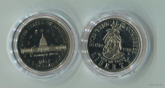 1/2 доллара 1989.