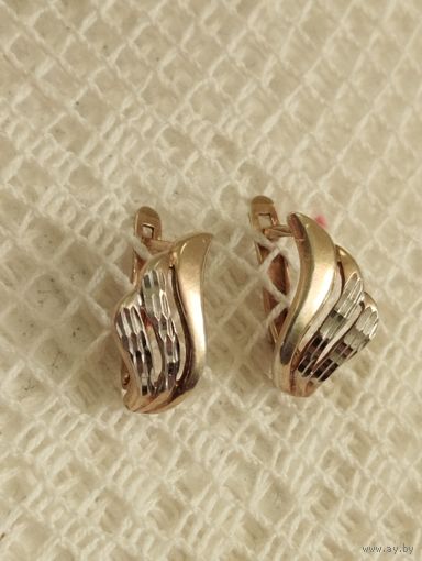Серьги Лебедь, 925