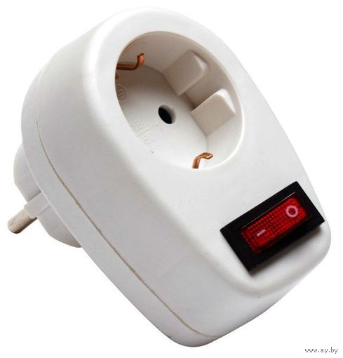 Переходник вилка-розетка 1гн. с выкл. Navigator NAD-1E 3500Вт