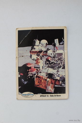 Карточка коллекционная APOLLO 16-Duke At Rover