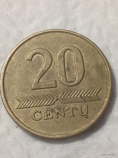 20 центов Литва 1997 год