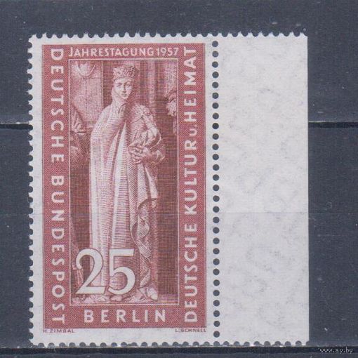 [1369] Германия,Западный Берлин 1957. Культура.Искусство.Скульптура. Одиночный выпуск. MNH